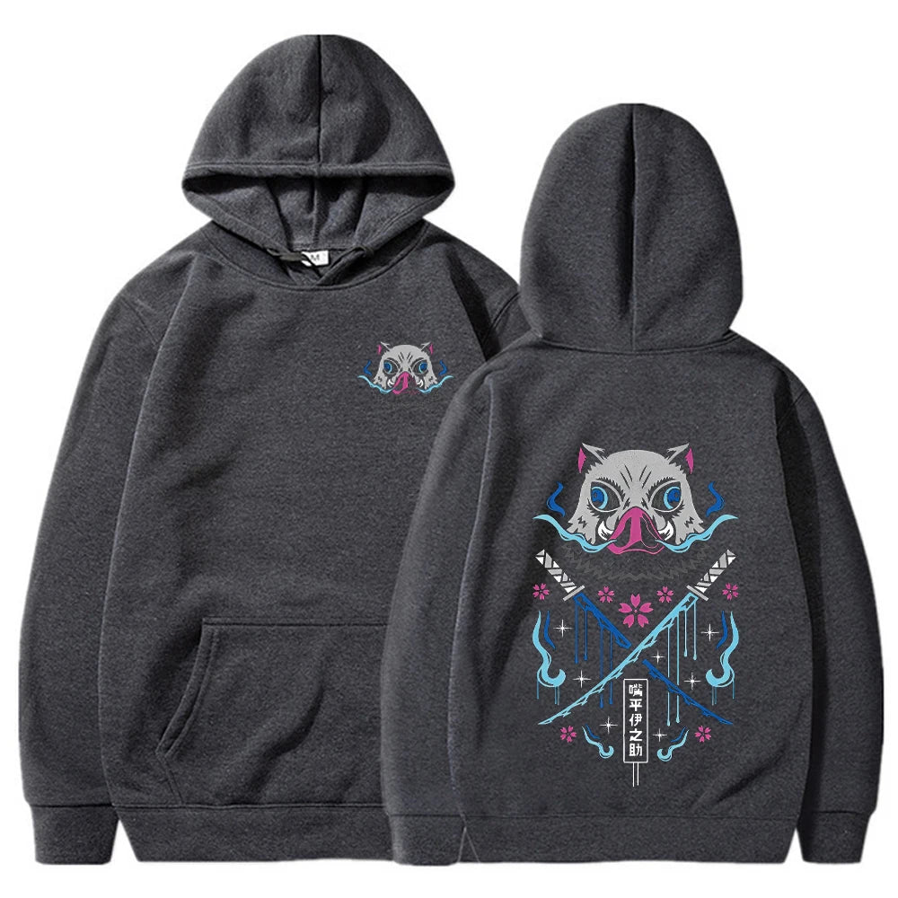 Inosuke Anime Pullover Hoodie