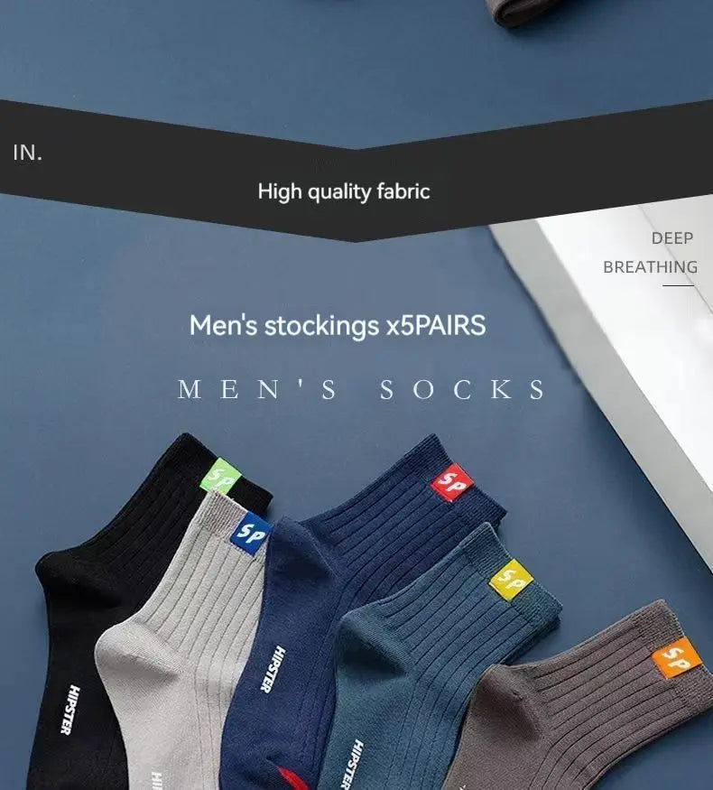 Men's Mid-Calf Sport Socks 5-Pack