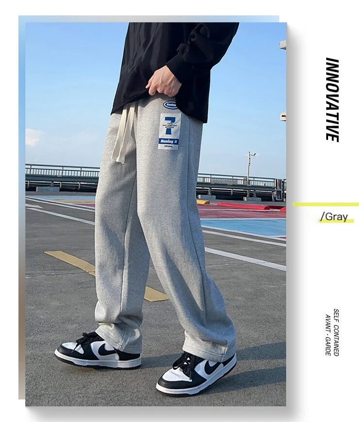 Waffle Wide Leg Sweatpants