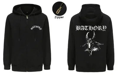 Bathory Band Zip Hoodie