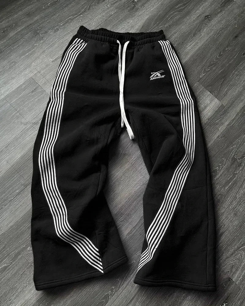Grey Camo Embroidered Trousers