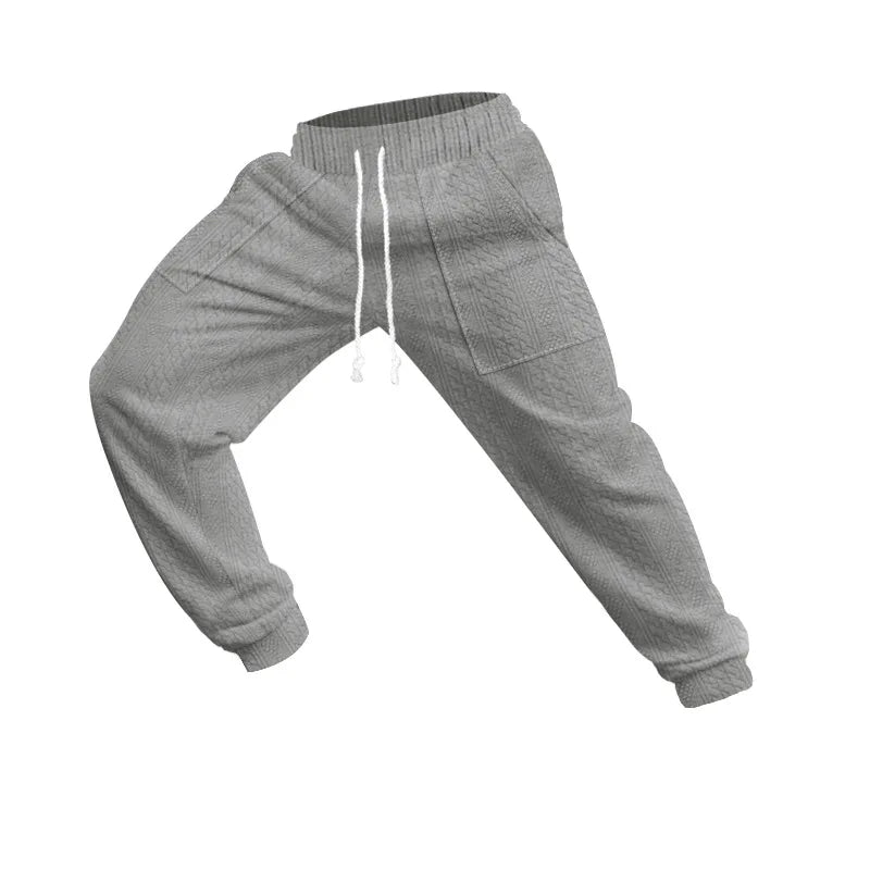 Solid Color Elastic Jogger Pants
