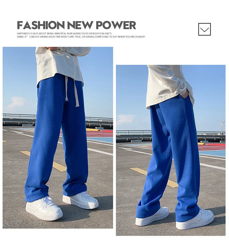 Waffle Wide Leg Sweatpants