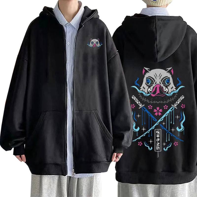 Inosuke Anime Pullover Hoodie