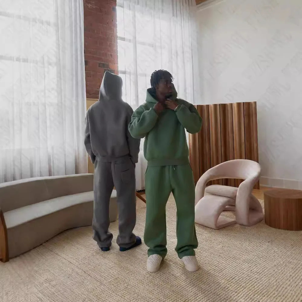 Hooded Sweatshirt & Pants Set