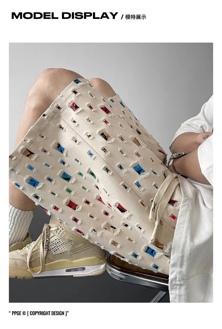 Ripped Casual Shorts