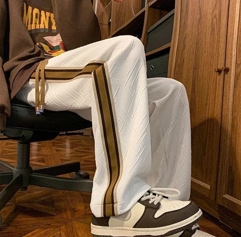 Striped Wide Leg Sweatpants