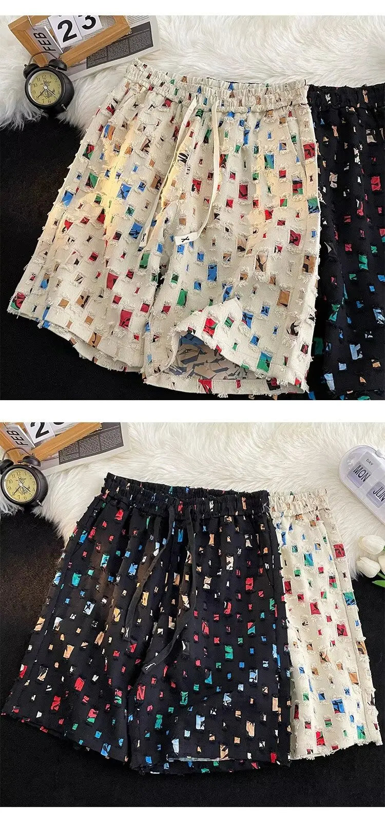 Ripped Casual Shorts