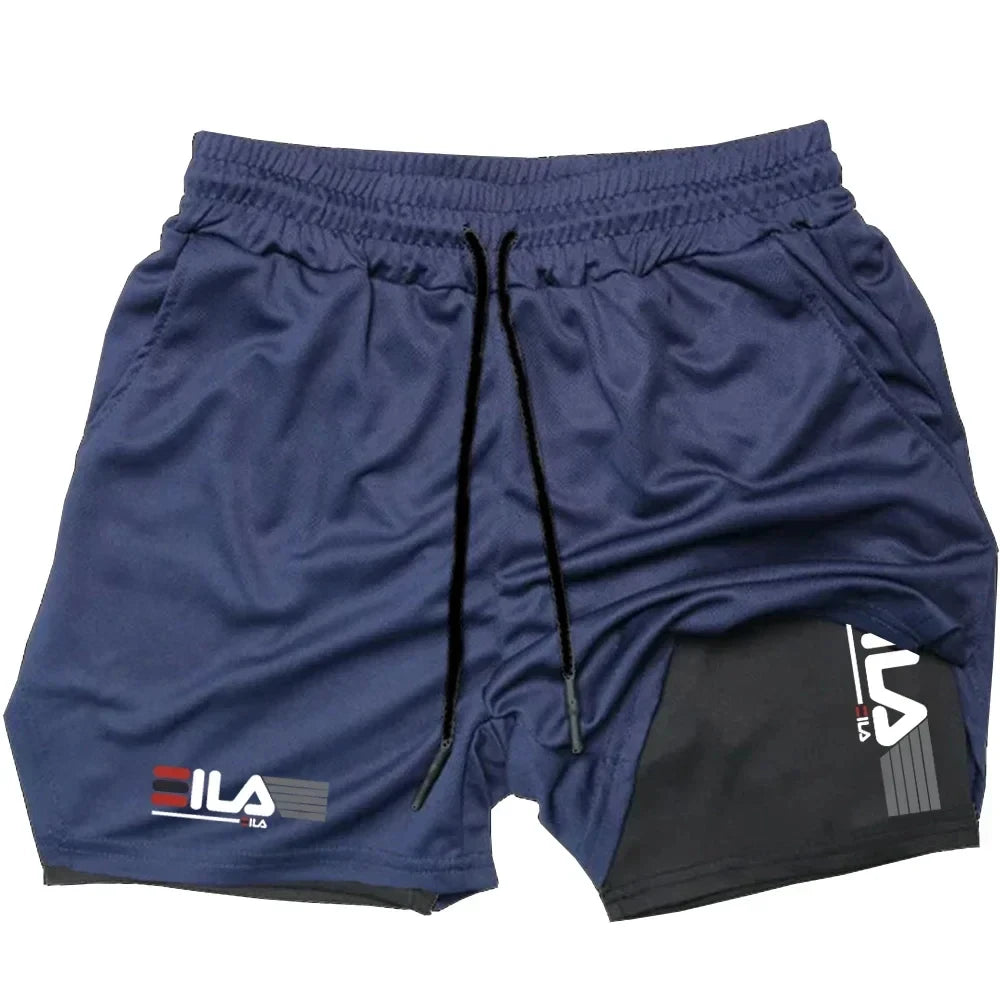 2-in-1 Quick-Dry Running Shorts