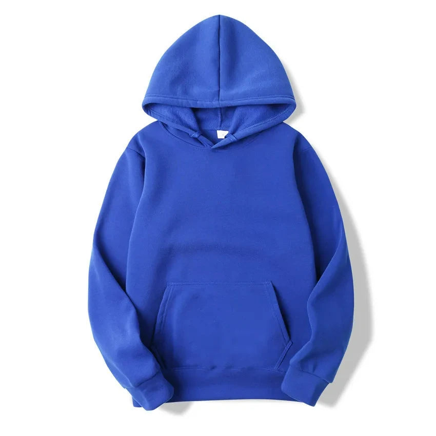 Solid Color Pullover Hoodie