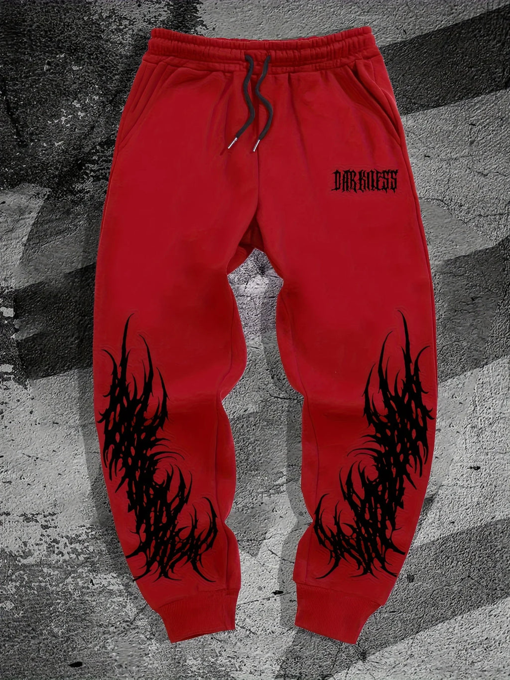 Gothic Print Hip Hop Sweatpants