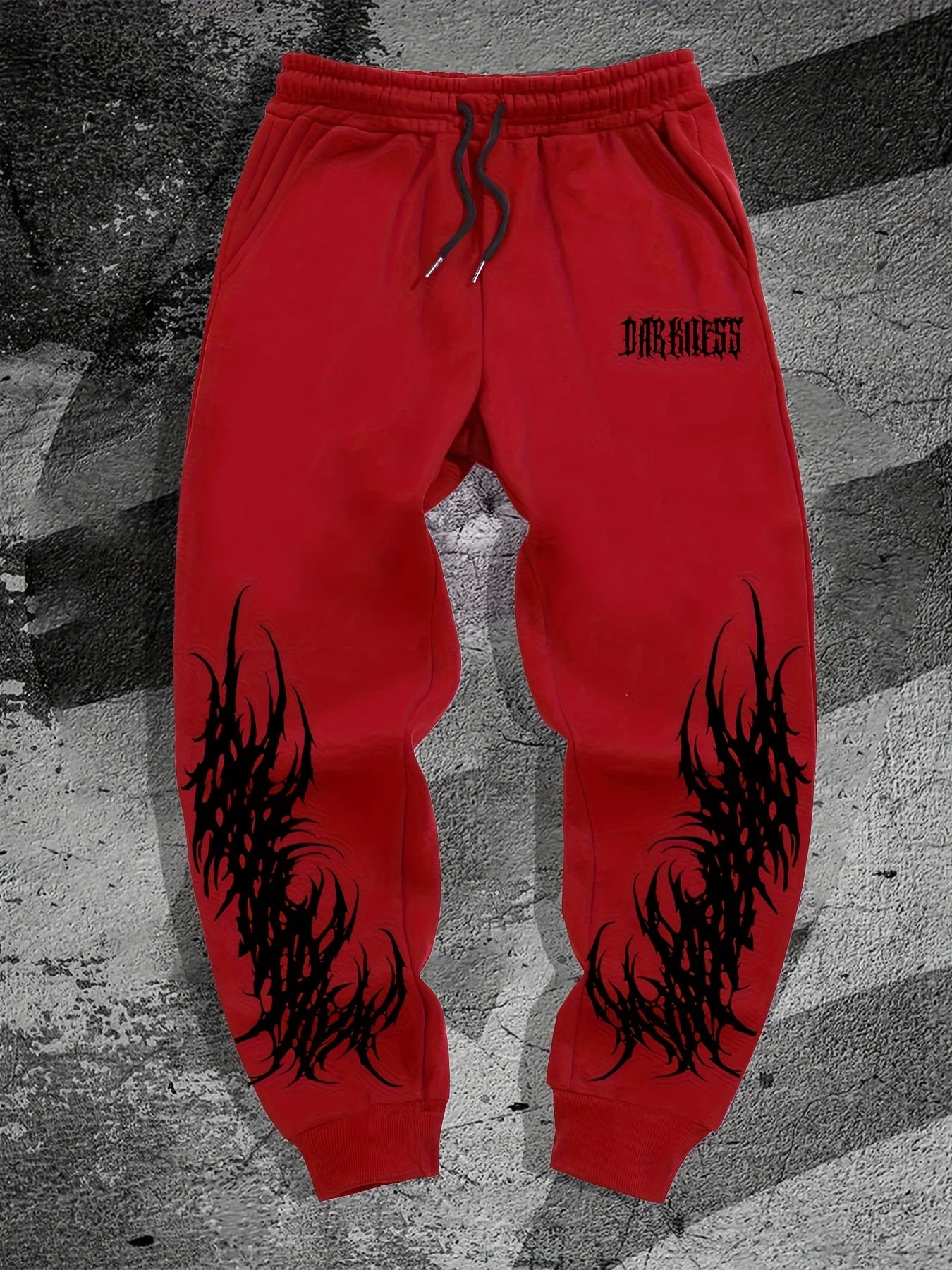 Gothic Print Hip Hop Sweatpants