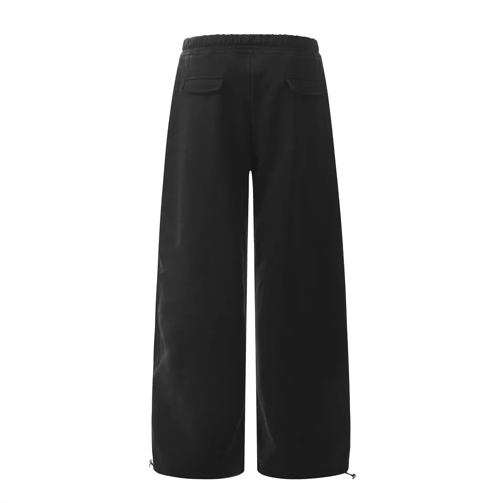 Fleece Wide Leg Jogger Pants