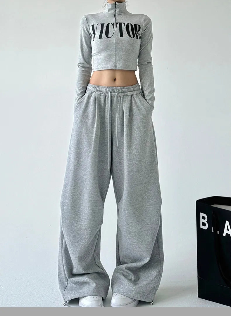Women's High-Waist Wide Leg Sweatpants