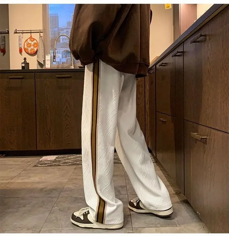 Striped Wide Leg Sweatpants
