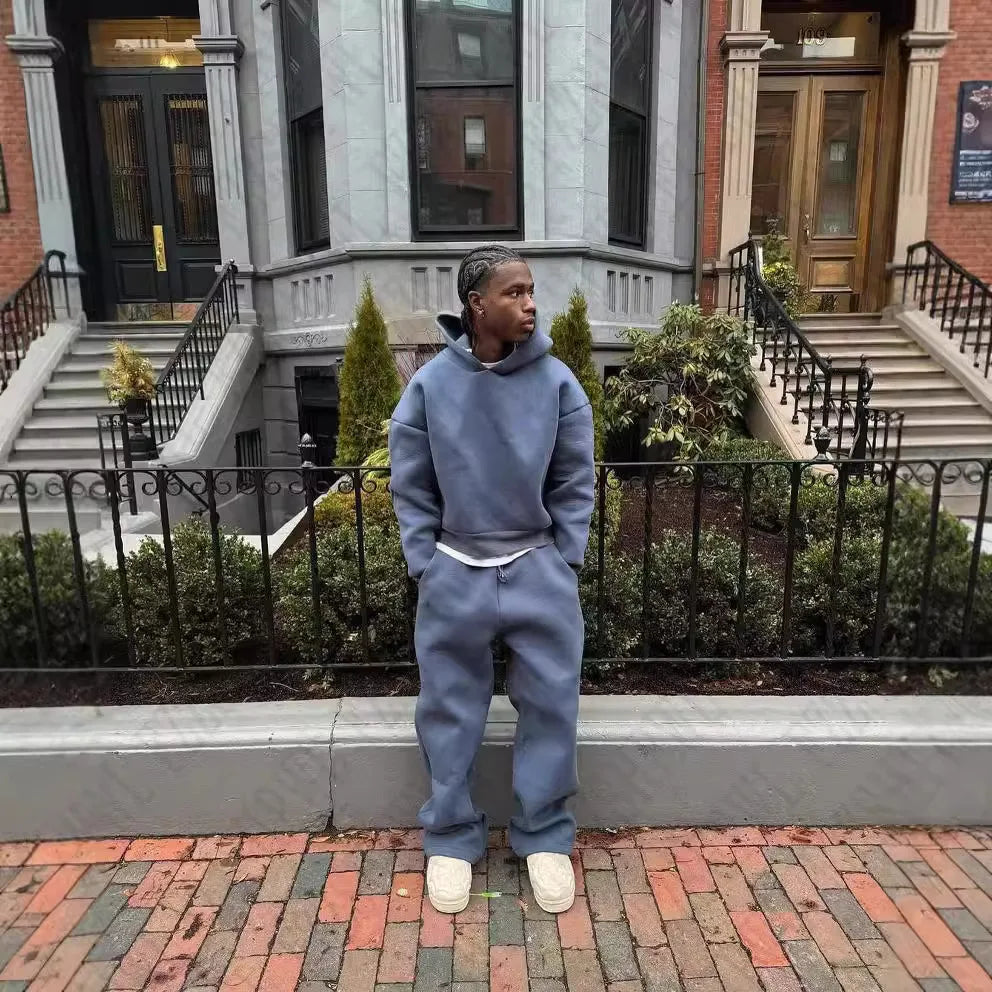 Hooded Sweatshirt & Pants Set