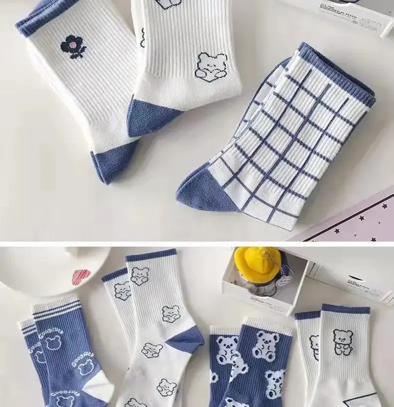 Women's Striped High-Top Socks