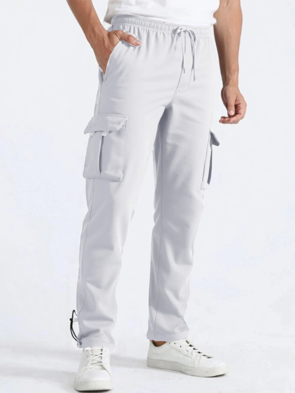 Multi-Pocket Straight Joggers