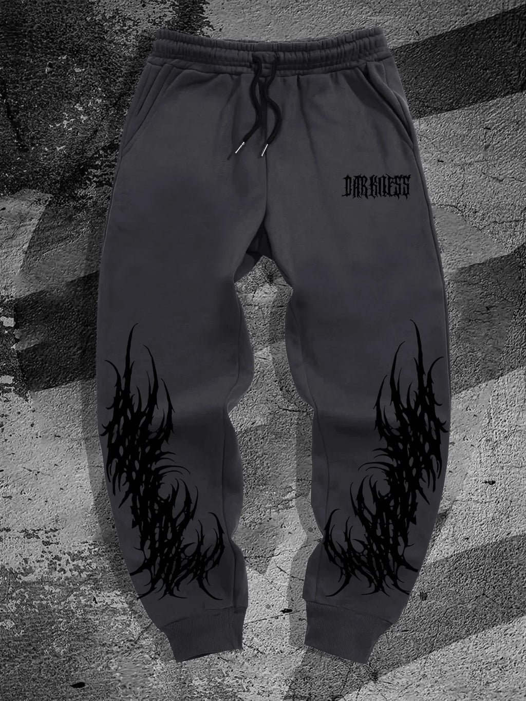 Gothic Print Hip Hop Sweatpants
