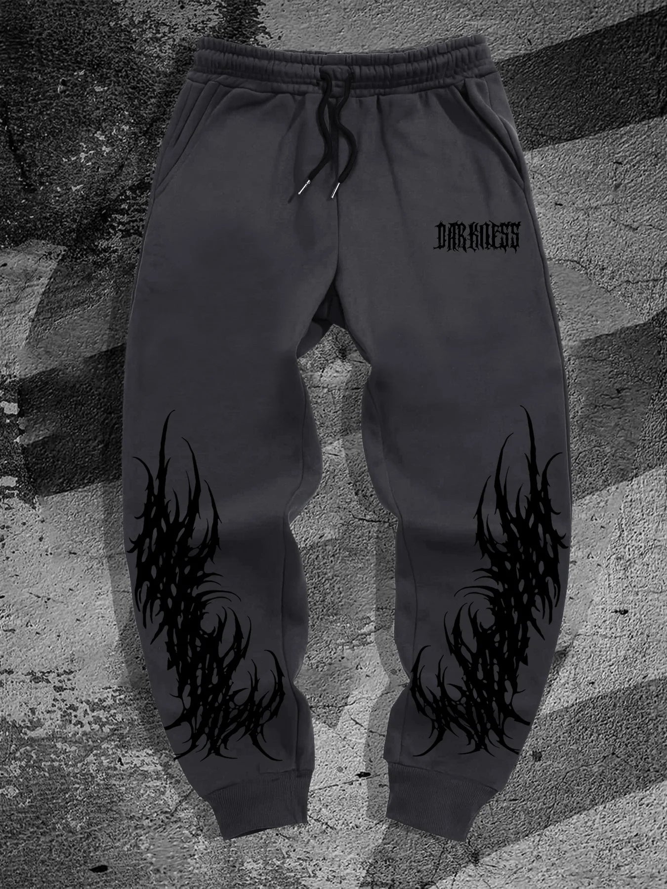 Gothic Print Hip Hop Sweatpants