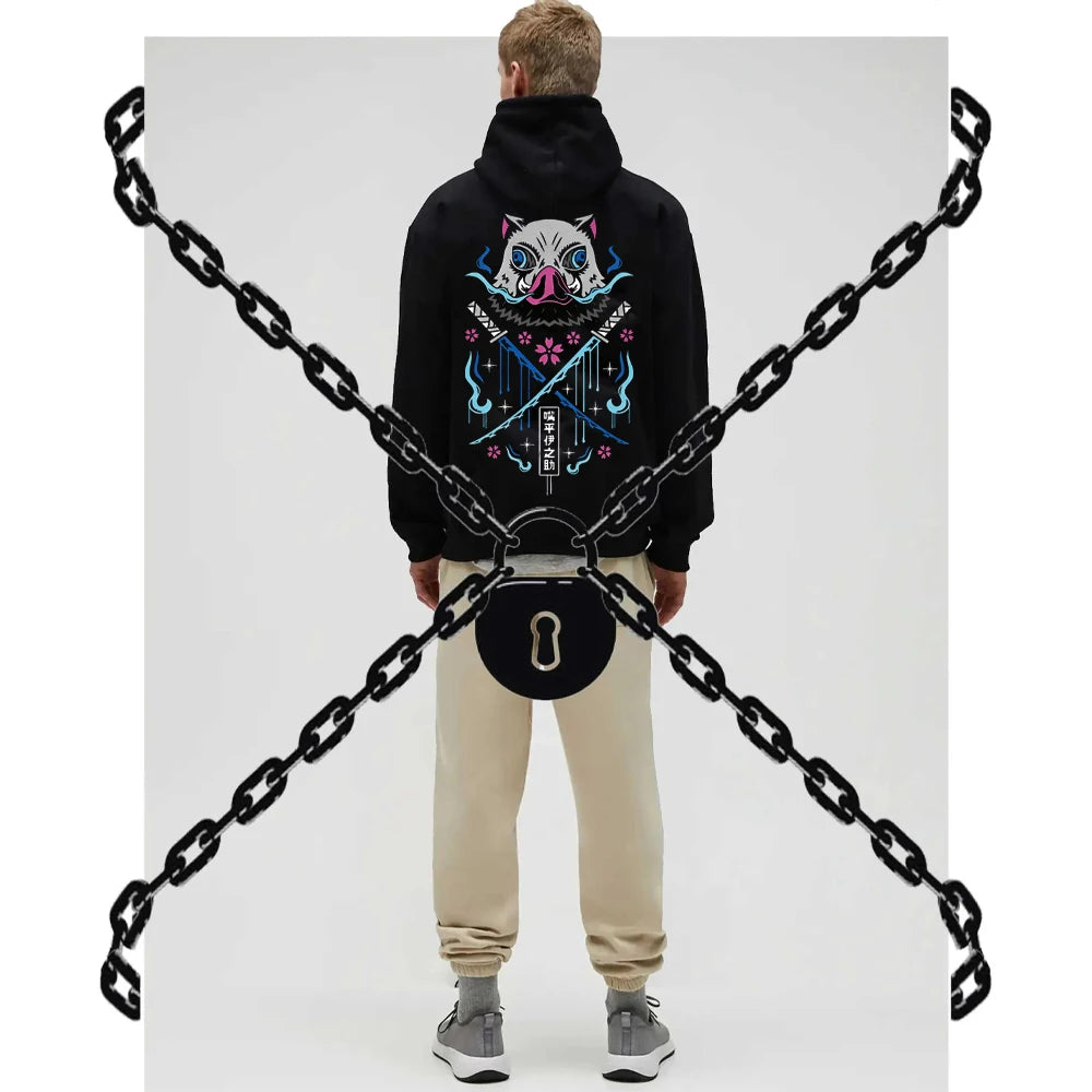 Inosuke Anime Pullover Hoodie