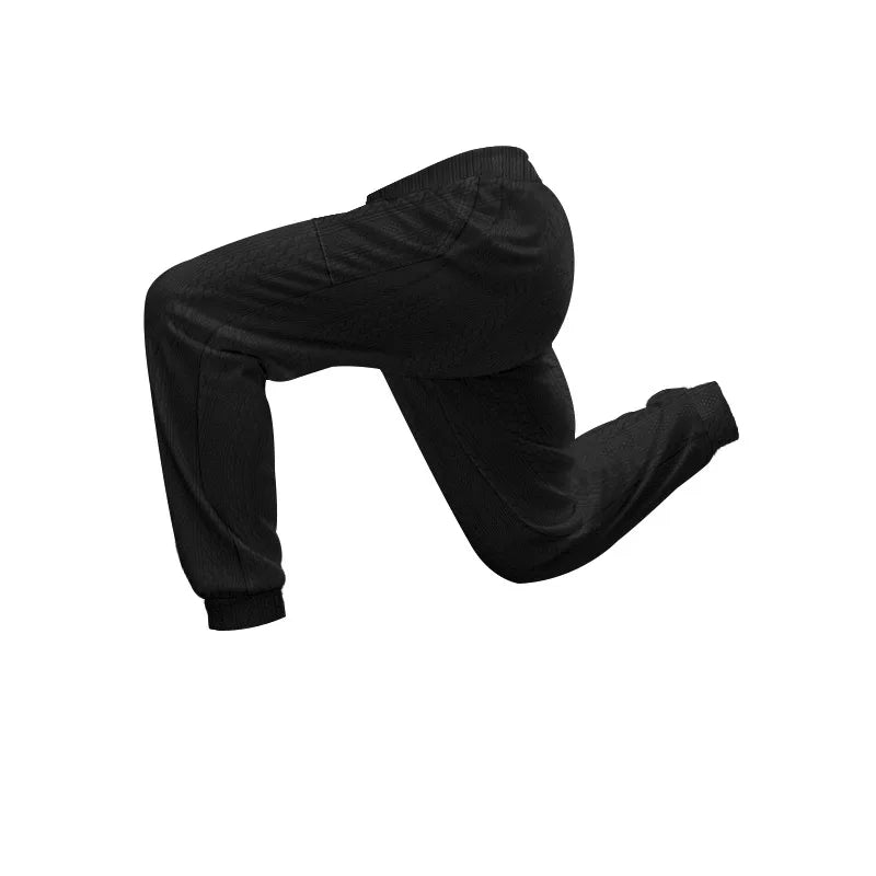 Solid Color Elastic Jogger Pants
