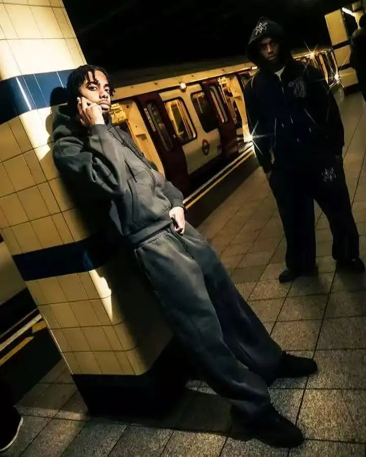 Y2K Zip Hoodie & Sweatpants Set