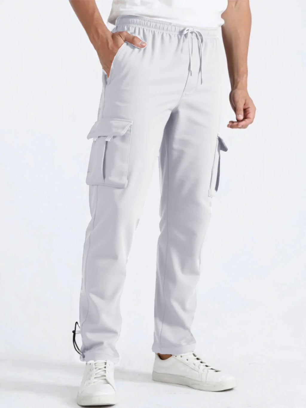 Multi-Pocket Straight Joggers