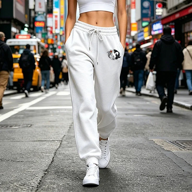 Womens Sweatpants Daily Casual Sports Pants Outdoors Fitness Jogging Woman Clothes Trousers Fashion Street Sportswear Versatile