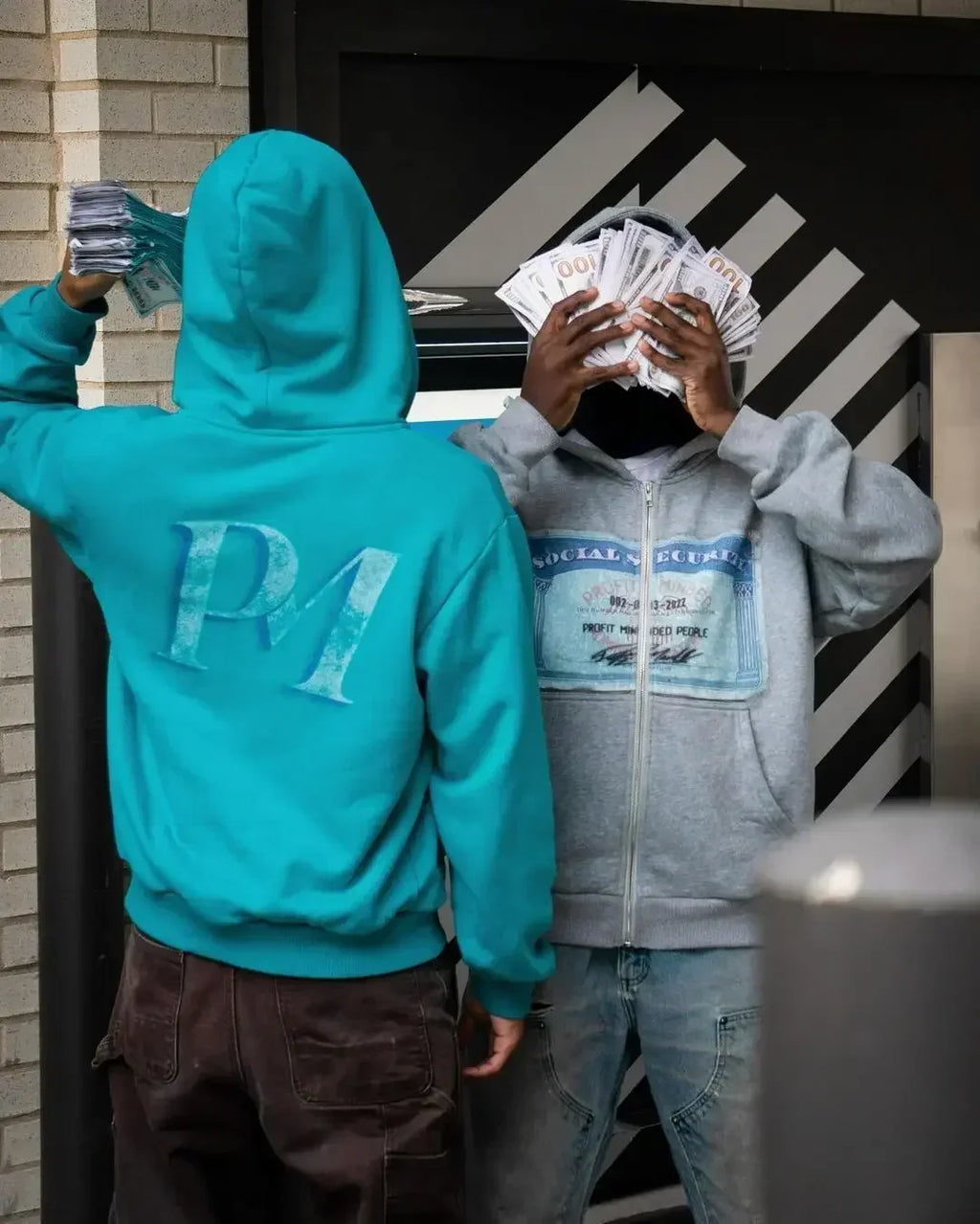 Y2K Retro Print Zip Hoodie