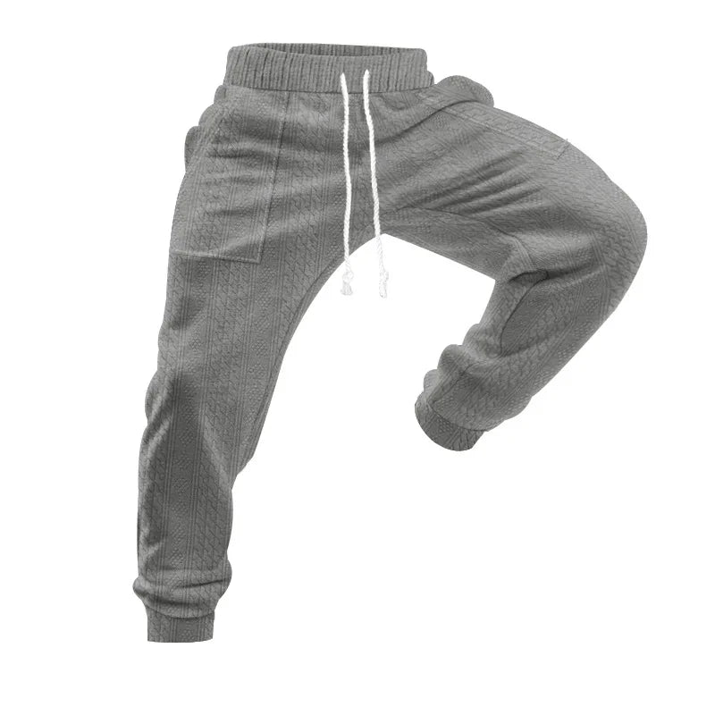 Solid Color Elastic Jogger Pants