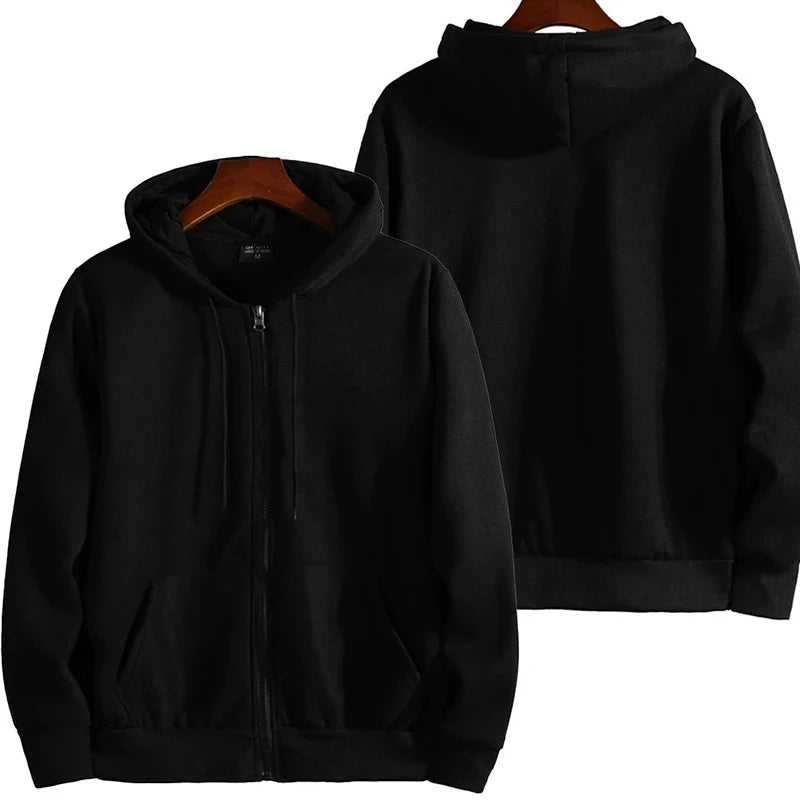 Zip-Up Loose Fit Hoodie
