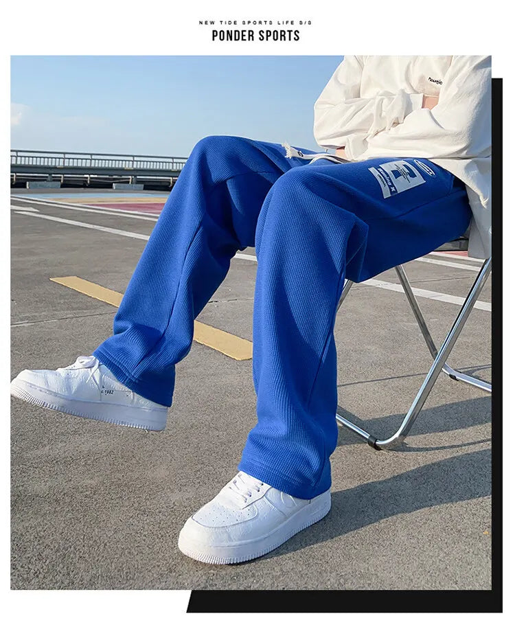 Waffle Wide Leg Sweatpants