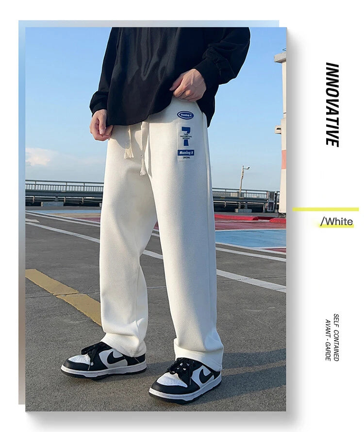 Waffle Wide Leg Sweatpants