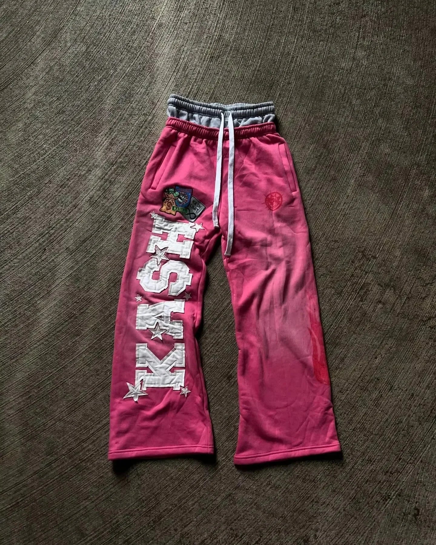 Y2K Letter Patch Sweatpants