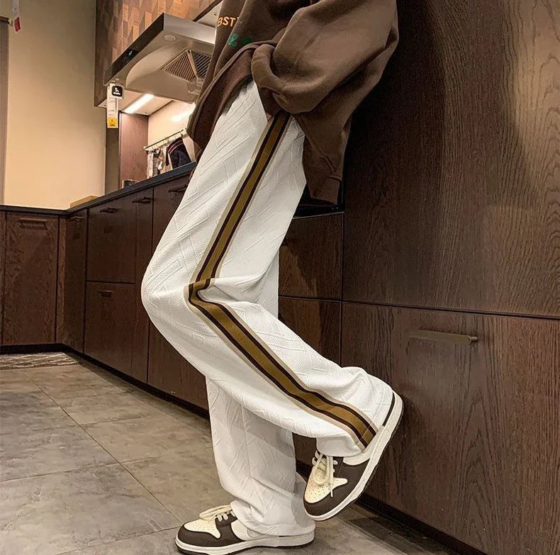 Striped Wide Leg Sweatpants