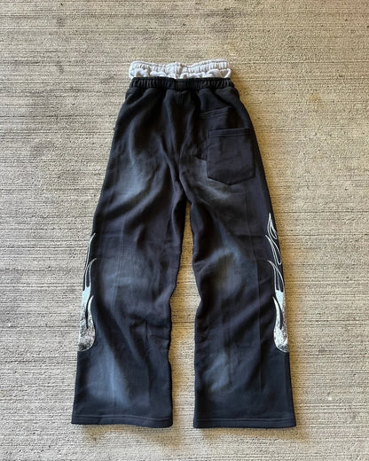 Y2K Camo Embroidered Sweatpants